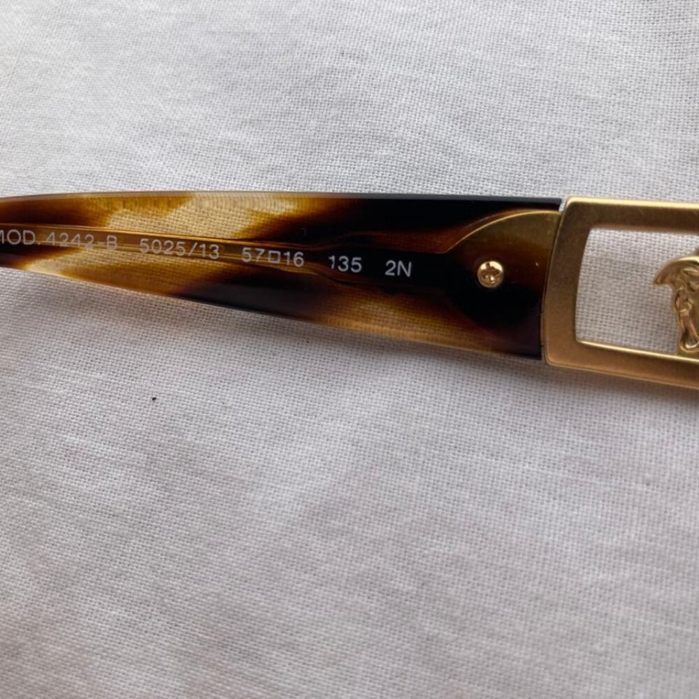 VERSACE Women MOD. 4242-B 5025/13 Tortoise Brown Gems/Brown Sunglasses - Picture 12 of 17